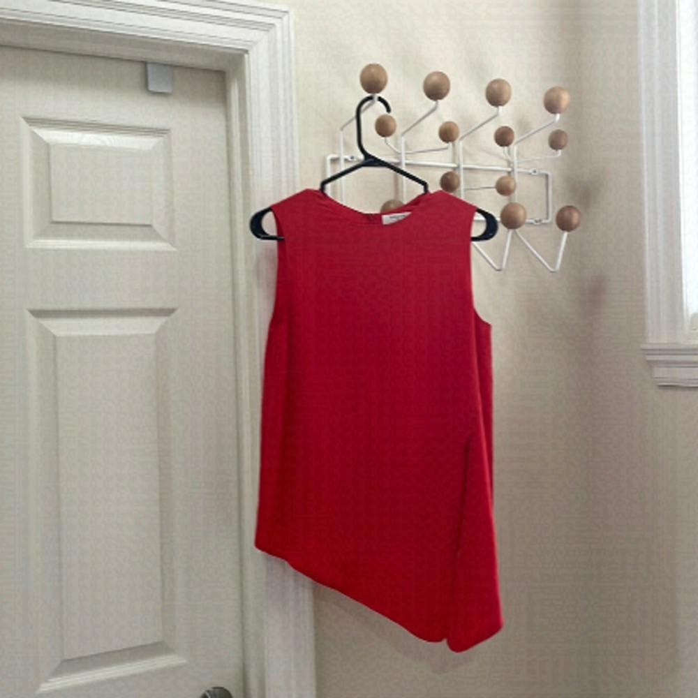 Artizia - Babaton - Asymmetrical Slit Blouse  - Red - Xsmall